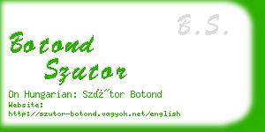 botond szutor business card